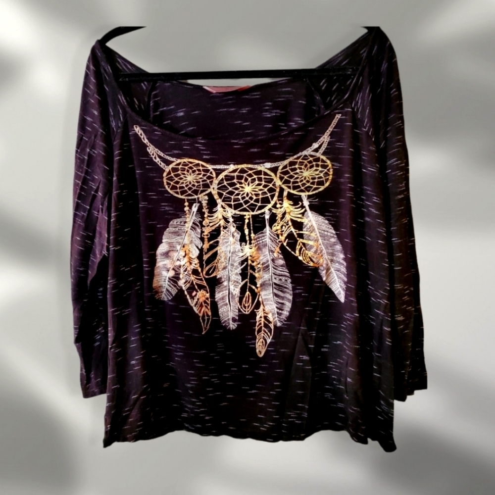 Black Dream Catcher Top